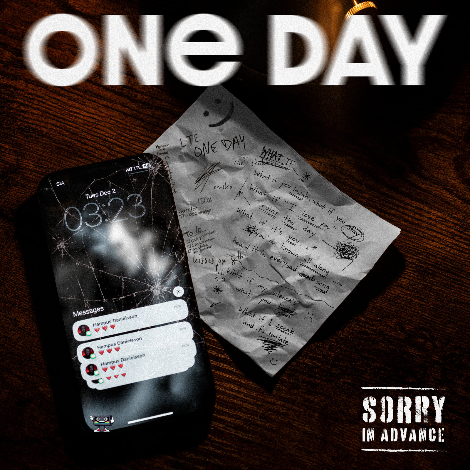 One Day single cover by Sorry In Advance
