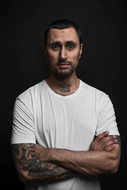 Sorry In Advance musician studio portrait, photo 6 by Hampus Danielsson