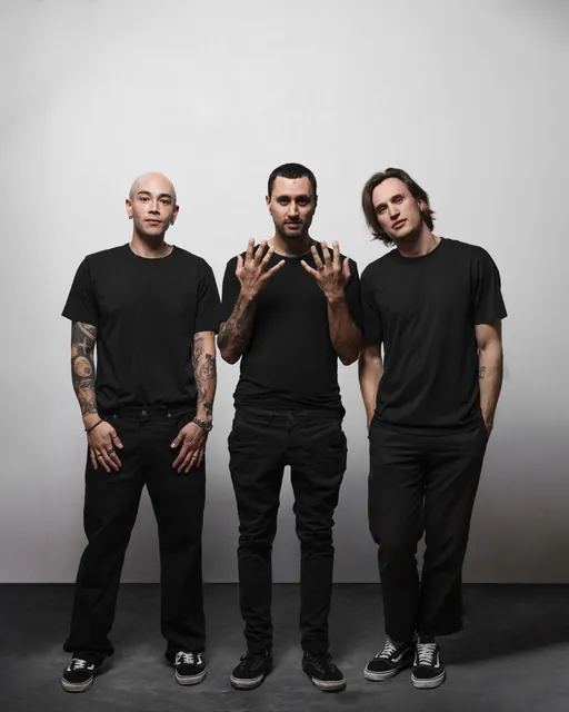 Sorry In Advance band studio portrait, photo 14 by Hampus Danielsson