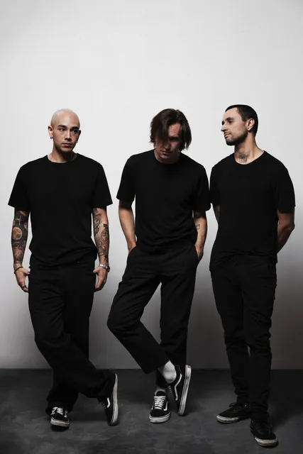 Sorry In Advance band studio portrait, photo 15 by Hampus Danielsson