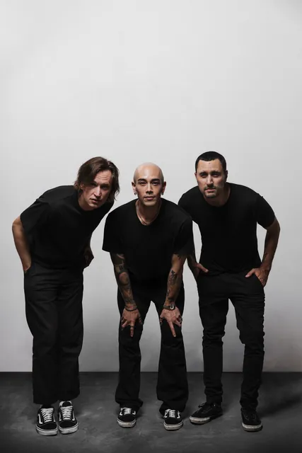 Sorry In Advance band studio portrait, photo 16 by Hampus Danielsson