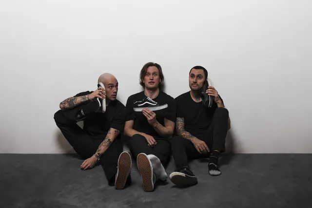 Sorry In Advance band studio portrait, photo 17 by Hampus Danielsson