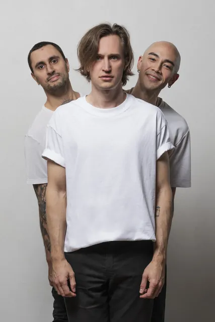 Sorry In Advance band studio portrait, photo 20 by Hampus Danielsson