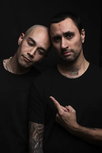 Sorry In Advance band studio portrait, photo 21 by Hampus Danielsson